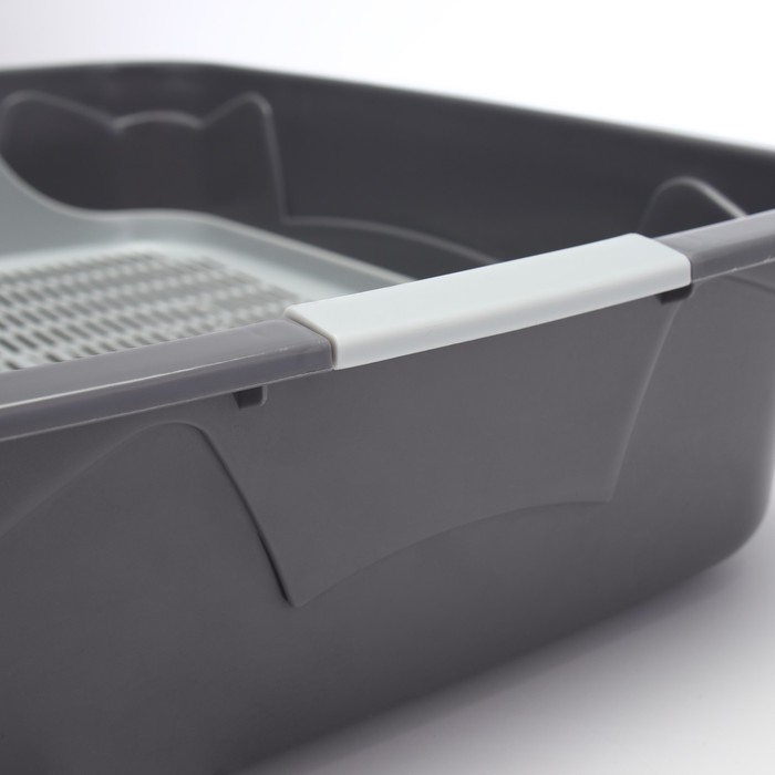 Туалет с сеткой, 45х34х15 см, серый Туалет с сеткой, 45х34х15 см, серый