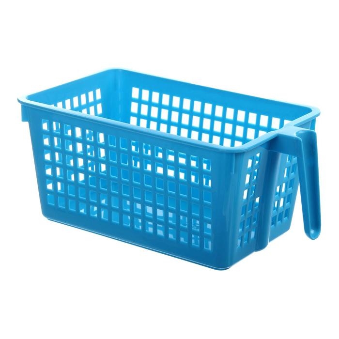 Корзина для хранения с ручкой, 28×16×12 см, МИКС Корзина для хранения с ручкой, 28×16×12 см, МИКС