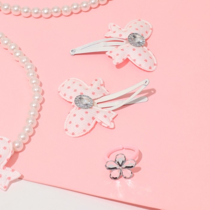 Комплект детский «Выбражулька» 6 предметов, бантик, цвет белый Комплект детский «Выбражулька» 6 предметов, бантик, цвет белый