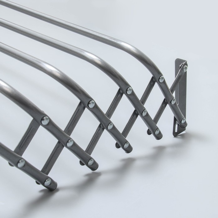 Сушилка для белья настенная, 90 см, цвет серый Сушилка для белья настенная, 90 см, цвет серый