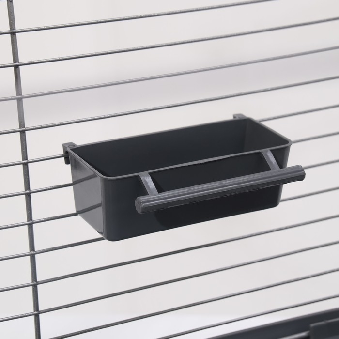 Клетка для птиц Клетка для птиц "Пижон" №104-Б, разборная, 2 секции, 58 х 40 х 88см, серая