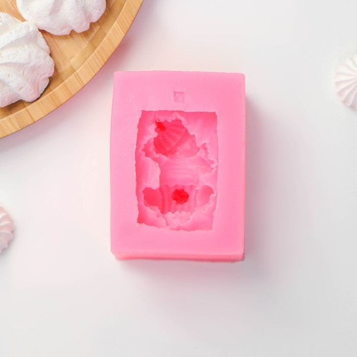 Молд Доляна «Сонный ребёнок», силикон, 9×6 см, цвет розовый Молд Доляна «Сонный ребёнок», силикон, 9×6 см, цвет розовый