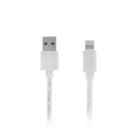 Кабель Luazon, Lightning - USB, 1 А, 1.5 м, белый