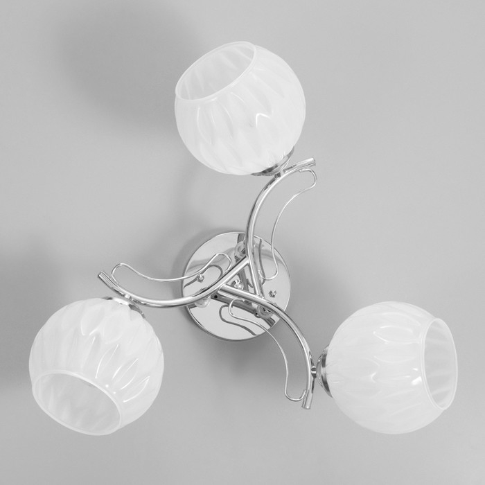 Люстра Люстра "Селена" 3х40Вт Е27 Хром 48х48х21см