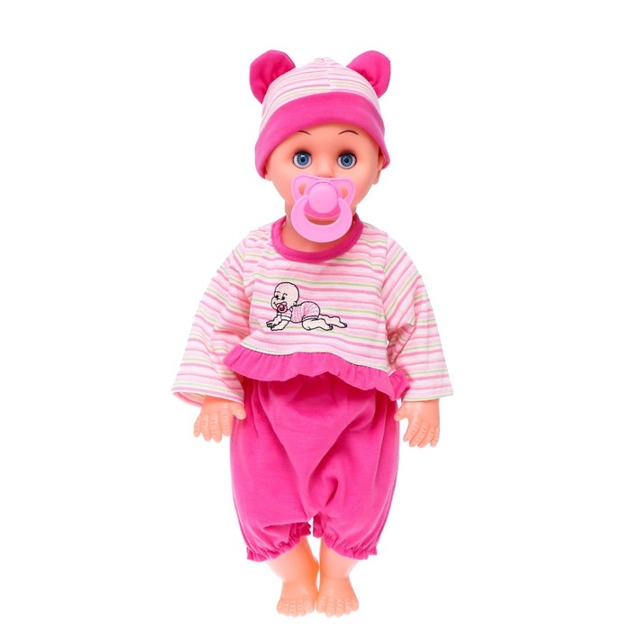 Пупс музыкальный «Кроха», в костюмчике, МИКС Пупс музыкальный «Кроха», в костюмчике, МИКС