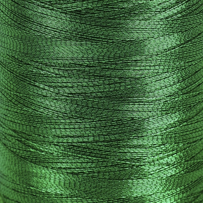 Набор металлизированных ниток, 91 ± 1 м, 6 шт, цвет зелёный Набор металлизированных ниток, 91 ± 1 м, 6 шт, цвет зелёный