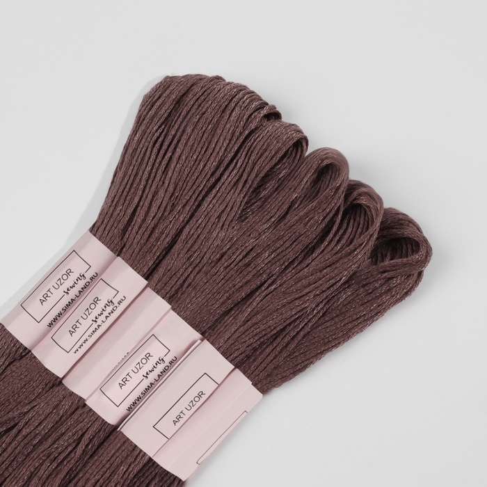Набор ниток мулине №3860, 8 ± 1 м, 6 шт, цвет какао Набор ниток мулине №3860, 8 ± 1 м, 6 шт, цвет какао