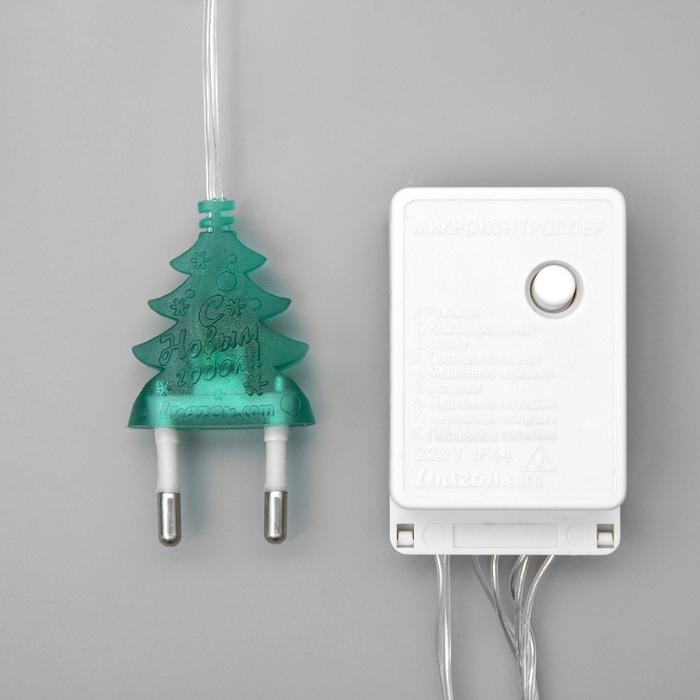 Гирлянда «Нить» 10 м, IP20, прозрачная нить, 100 LED, свечение зелёное, 8 режимов, 220 В Гирлянда «Нить» 10 м, IP20, прозрачная нить, 100 LED, свечение зелёное, 8 режимов, 220 В