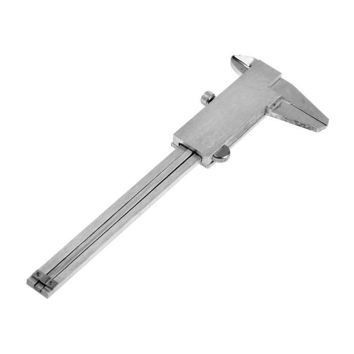 Штангенциркуль ТУНДРА, металлический, с глубиномером, цена деления 0.05 мм, 100 мм Штангенциркуль ТУНДРА, металлический, с глубиномером, цена деления 0.05 мм, 100 мм