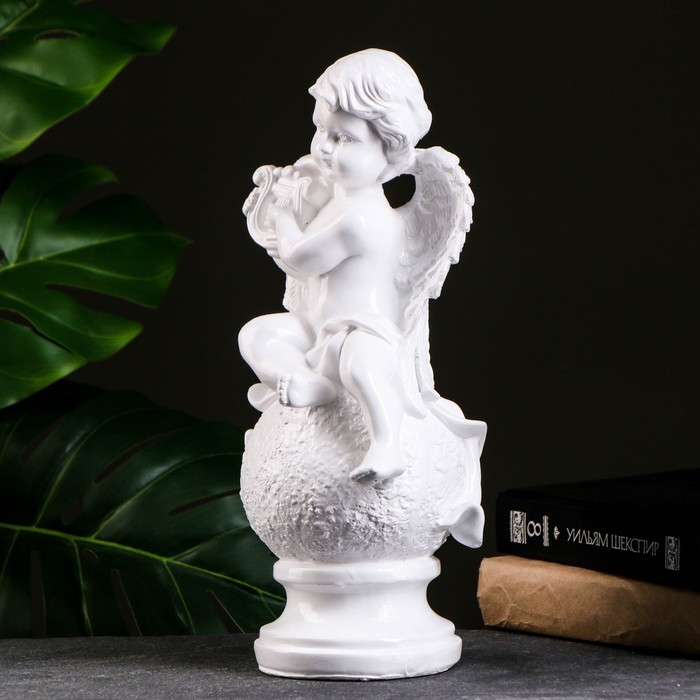 Фигура  Фигура "Ангел на шаре с арфой" 32х13 см