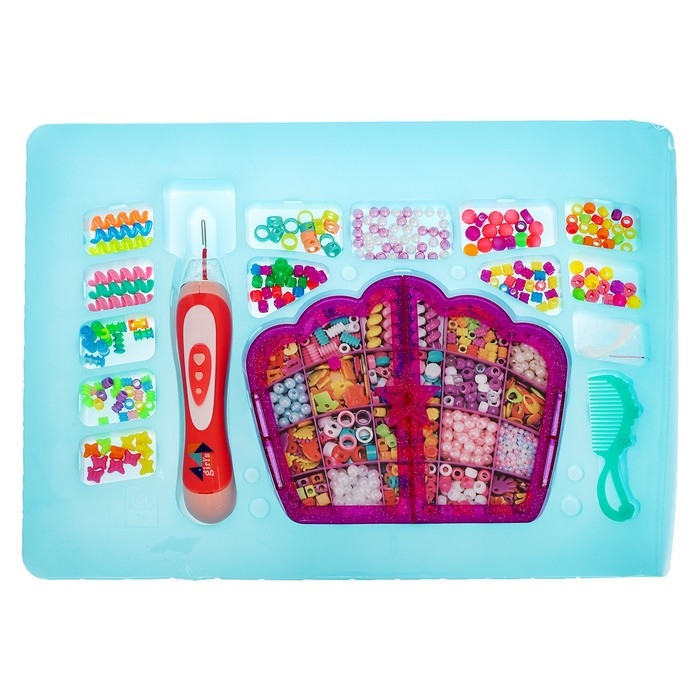 Набор парикмахера «Креатив» с аксессуарами для волос + аппарат для плетения Набор парикмахера «Креатив» с аксессуарами для волос + аппарат для плетения