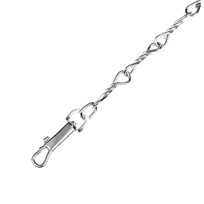 Поводок металлический витой с нейлоновой ручкой, 180 см х 3 мм Поводок металлический витой с нейлоновой ручкой, 180 см х 3 мм