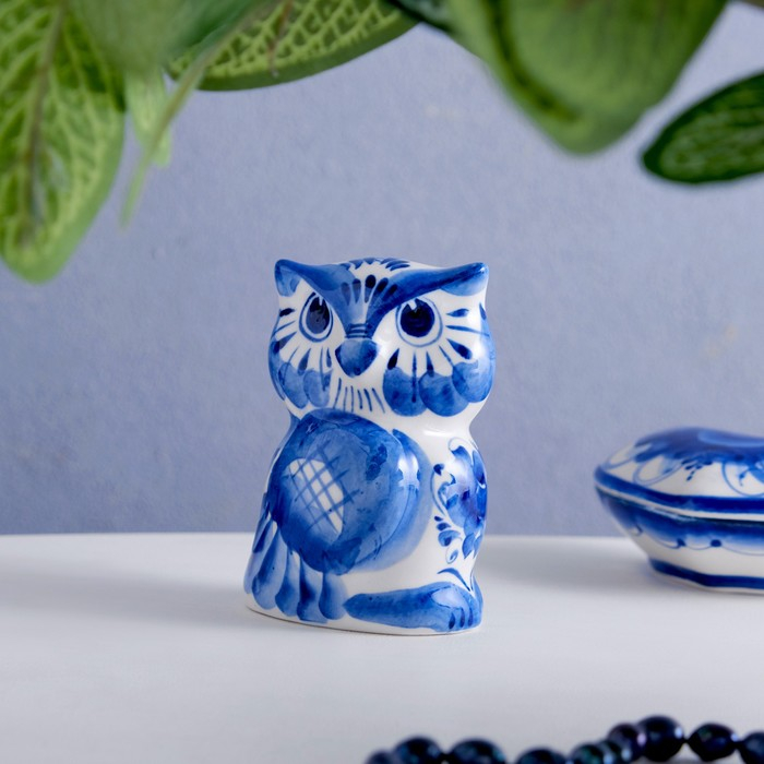 Сувенир «Сова Софа», 8 см, гжель Сувенир «Сова Софа», 8 см, гжель