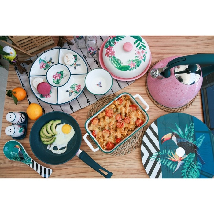 Лимонница Доляна «Тропики», 9×9 см, цвет белый Лимонница Доляна «Тропики», 9×9 см, цвет белый