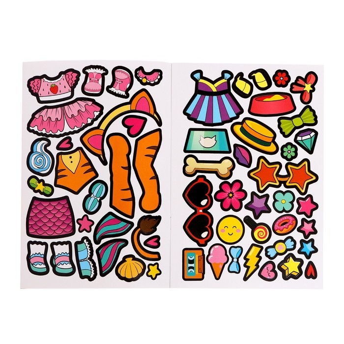 Альбом наклеек «Super куколки и их питомцы», 100 стикеров Альбом наклеек «Super куколки и их питомцы», 100 стикеров