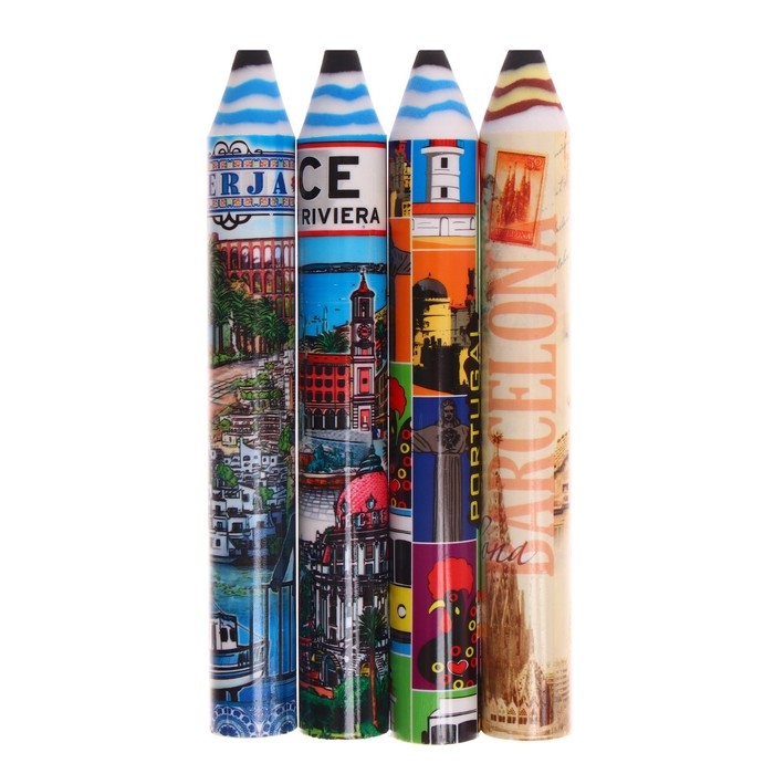 Ластик фигурный  Ластик фигурный "Карандаш", 140 х 18 мм, МИКС