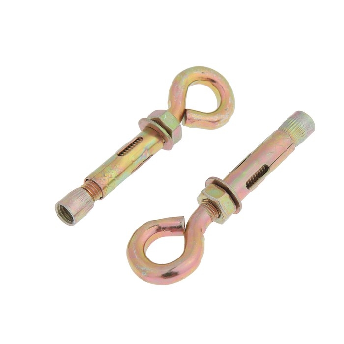 Анкерный болт , с кольцом, оцинкованный, 10х50 мм, 100 шт Анкерный болт , с кольцом, оцинкованный, 10х50 мм, 100 шт