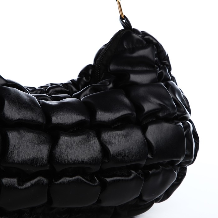 Сумка-багет на молнии, цвет чёрный Сумка-багет на молнии, цвет чёрный