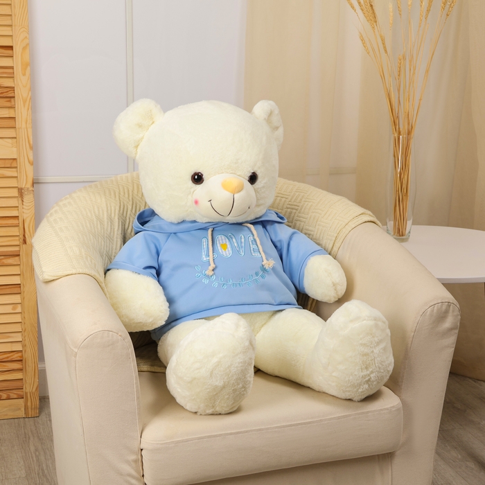 Мягкая игрушка «Медведь», в кофте, 95 см, цвет белый Мягкая игрушка «Медведь», в кофте, 95 см, цвет белый