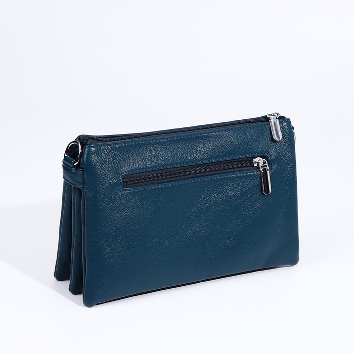 Сумка кросс-боди на молнии, цвет синий