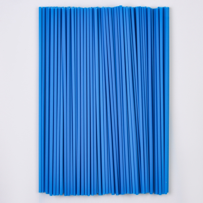 Трубочка для шаров и флагштоков, d=5 мм, цвет синий, набор 100 шт. Трубочка для шаров и флагштоков, d=5 мм, цвет синий, набор 100 шт.