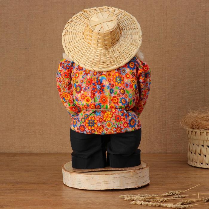 Оберег - домовой Оберег - домовой "Иваныч с кадушкой", h = 40 см, микс