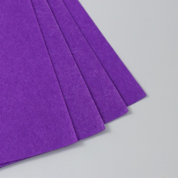 Фетр 1 мм Фетр 1 мм "Лиловый" набор 4 листа 30х40 см