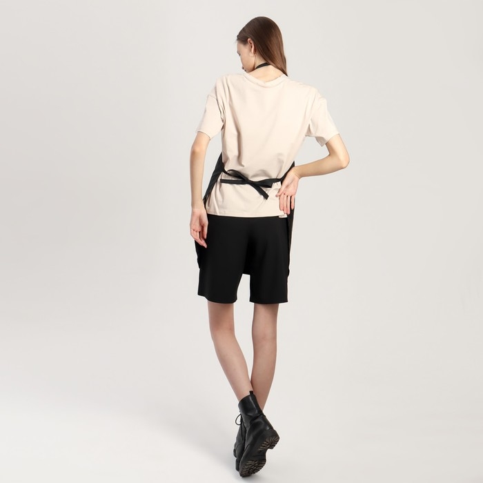 Фартук для мастера, с карманами, цвет чёрный Фартук для мастера, с карманами, цвет чёрный