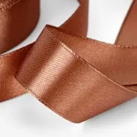 Лента атласная, 20 мм, 23&plusmn;1 м, коричневая №142