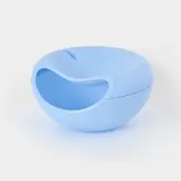 Тарелка для семечек и орехов, с подставкой для телефона, 20&times;11 см, пластик, МИКС