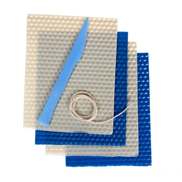 Свеча своими руками из вощины на новый год «Снежинка», новогодний набор для творчества Свеча своими руками из вощины на новый год «Снежинка», новогодний набор для творчества