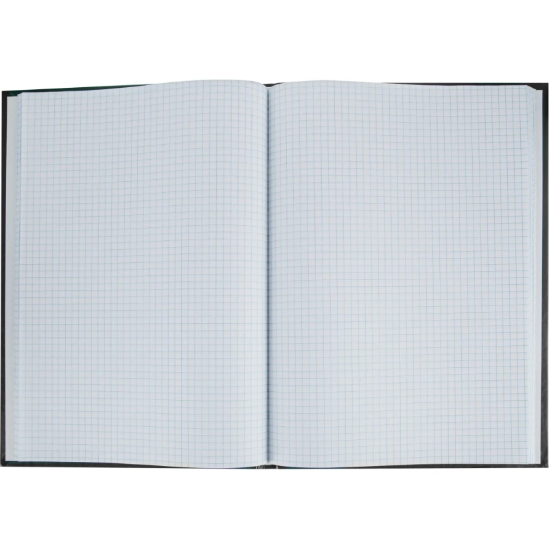 Книга учета Attache А4 96л в клетку блок офсет, бумвинил черный