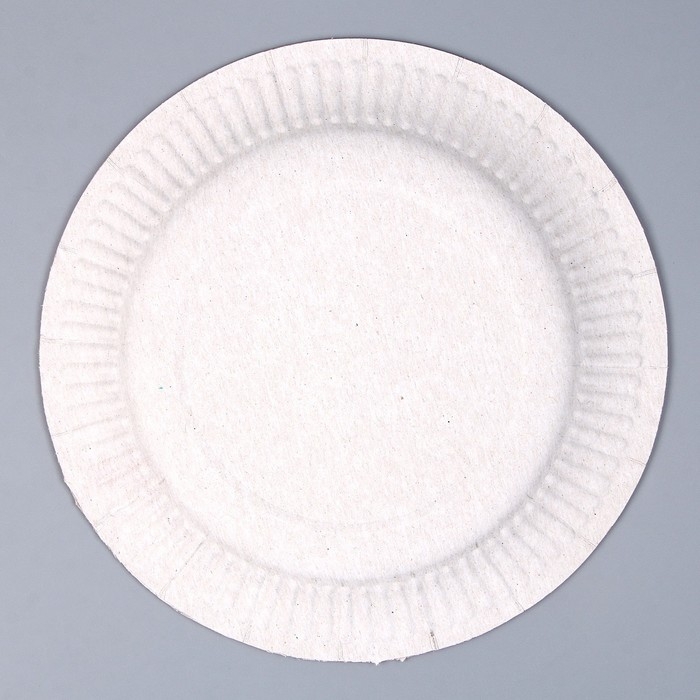 Тарелка одноразовая бумажная "С Днём Рождения", 18 см (набор 6 шт)