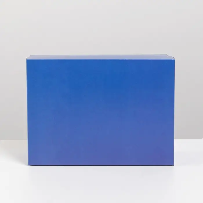 Коробка подарочная складная, упаковка, «Синяя», 21 х 15 х 7 см