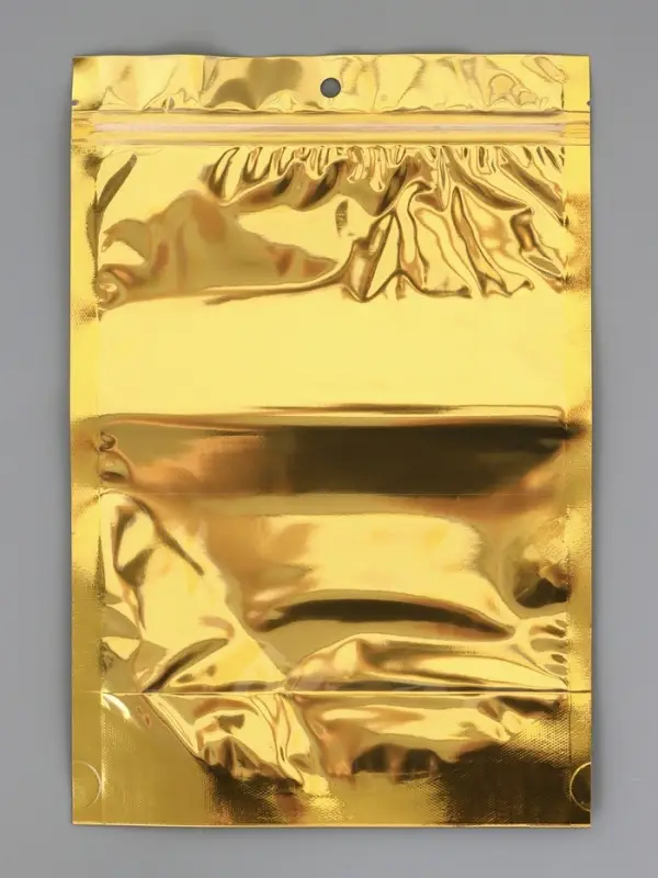 Пакет дой-пак, матовый, золотой, с прозрачной стенкой,20&times;30&times;8 см