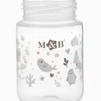 Бутылочка для кормления M&B, ШГ &Oslash;50 мм, +0мес., 180 мл., набор 2 шт. в кор.