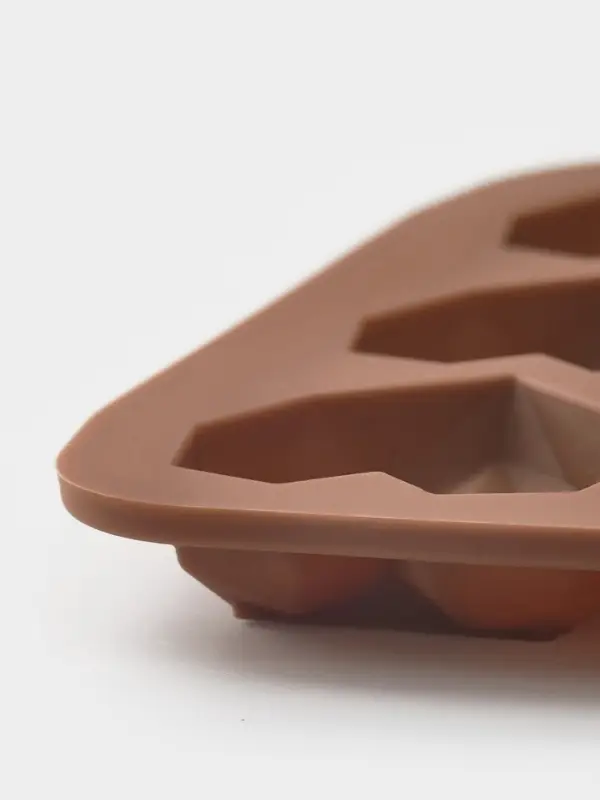 Форма для конфет и шоколада Доляна &laquo;Холодное сердце&raquo;, 20.5&times;10&times;1.5 см, 15 ячеек, силикон, коричневая