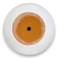 Горшок цветочный с поддоном 1,4 л, d15/h13 см капучино керамика, "Туман" (М)