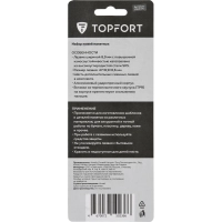 Нож макетный Topfort Набор 7поз:нож мет.+TPR+6 шир.лезв.разн.тип,пласт.бокс