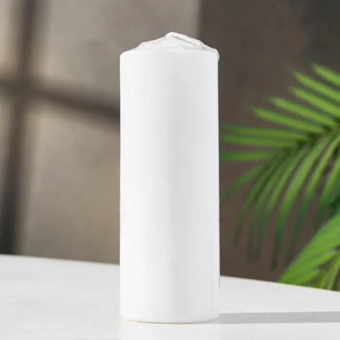 Свеча - цилиндр, 5&times;15 см, белая