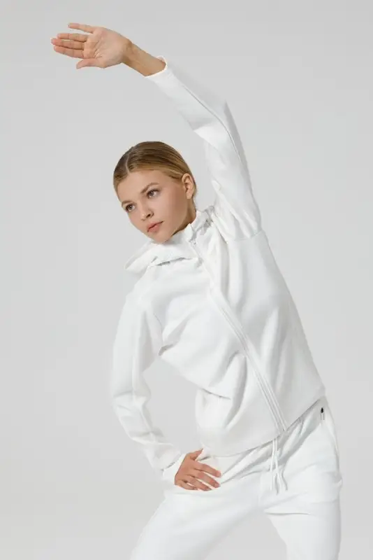 Куртка с капюшоном унисекс Begi, молочно-белая, размер S Куртка с капюшоном унисекс Begi, молочно-белая, размер S