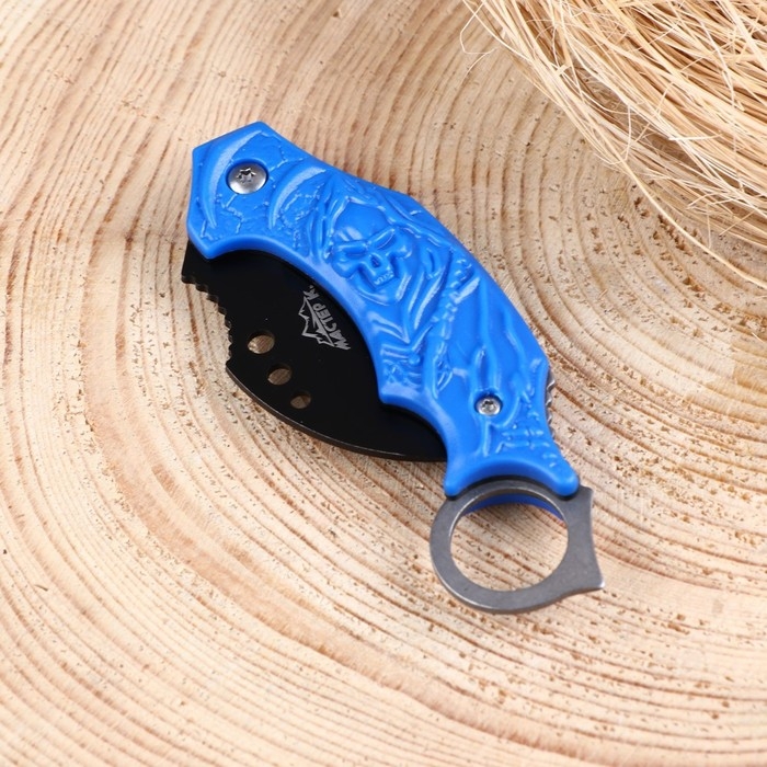 Нож-керамбит складной "Индиго" 12,5см, клинок 49мм/1,5мм