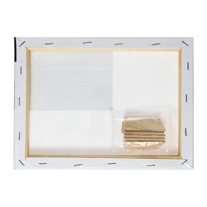 Холст на подрамнике, хлопок 100%, 1.6&times;18&times;24 см, акриловый грунт, мелкозернистый, 280 г/м&sup2;