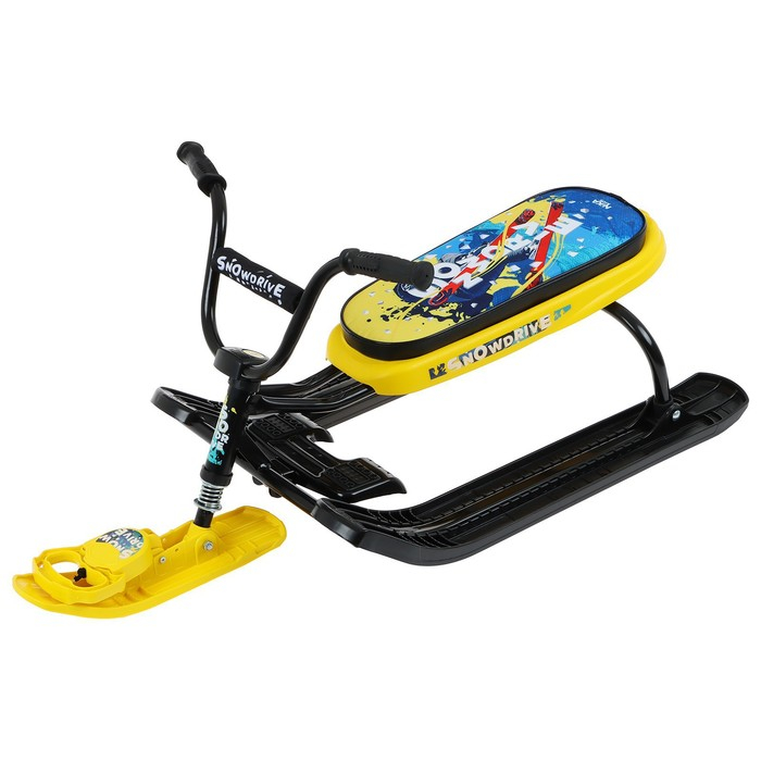 Снегокат «Ника-джамп Зимний спорт», СНД 1, цвет чёрный/жёлтый Снегокат «Ника-джамп Зимний спорт», СНД 1, цвет чёрный/жёлтый