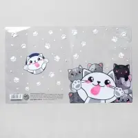 Обложка для тетрадей и школьного дневника &laquo;Коты&raquo;,34,7 х 21,1 см