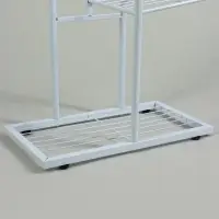 Подставка для цветов Greengo, 7 полок, 43&times;22&times;126 см, напольная, металл, белая