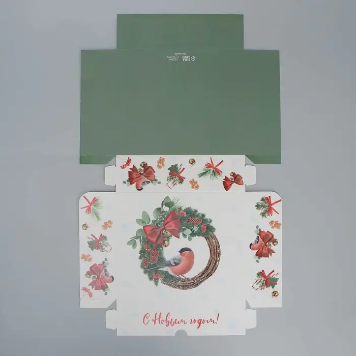 Коробка складная «Снегирь», 20 х 17 х 6 см Коробка складная «Снегирь», 20 х 17 х 6 см