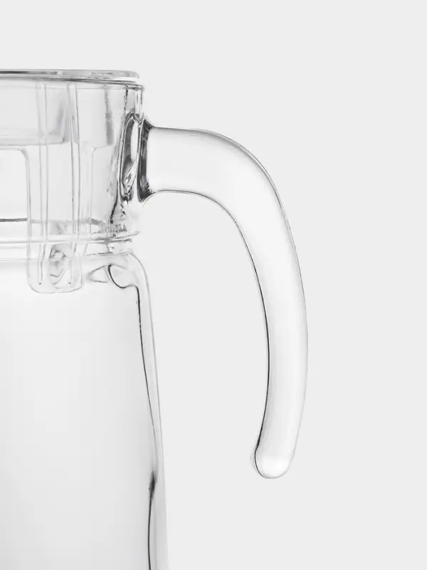 Кувшин Paşabah&ccedil;e Aquatic, 1650 мл, акриловая крышка, стекло, прозрачный