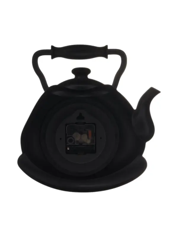 Часы настенные, серия: Кухня, &laquo;Чайник&raquo;, d=15 см, 25&times;29 см, чёрные