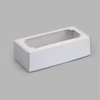 Коробка самосборная, с окном, белая, 32 х 13 х 9 см